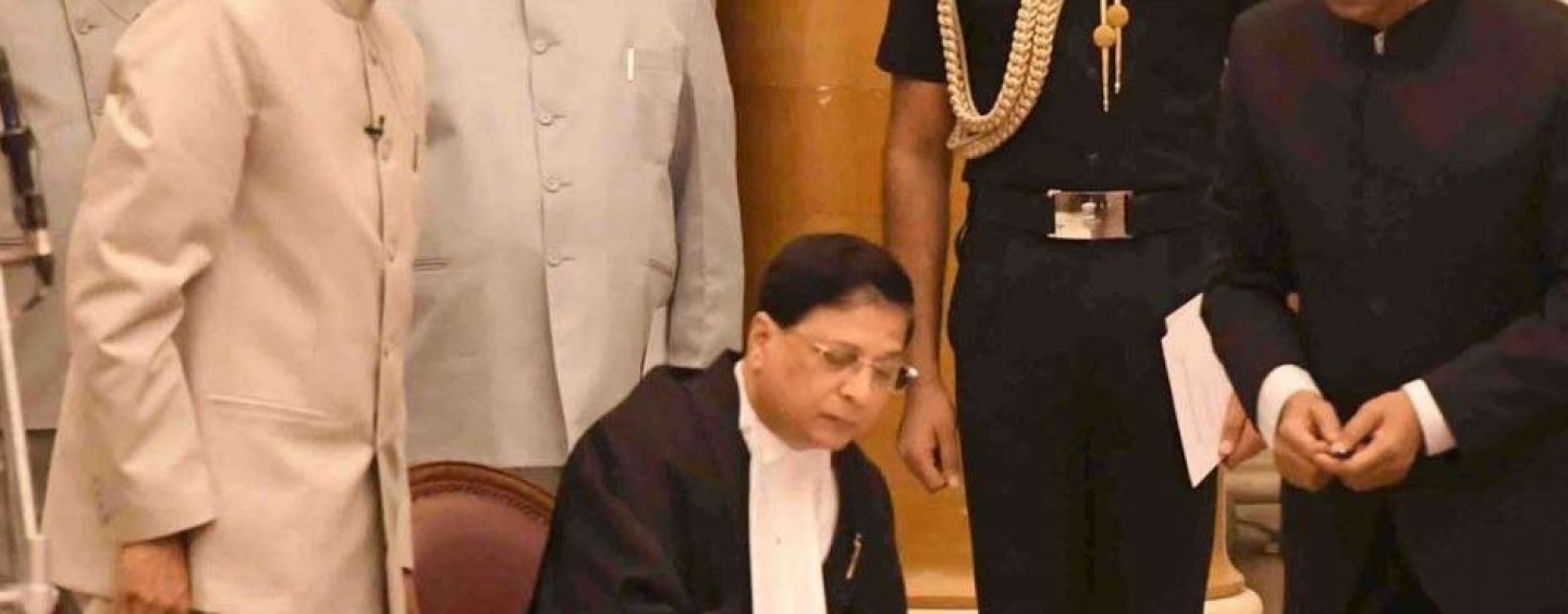 Justice Dipak Misra Sworn In As 45th Chief Justice of India