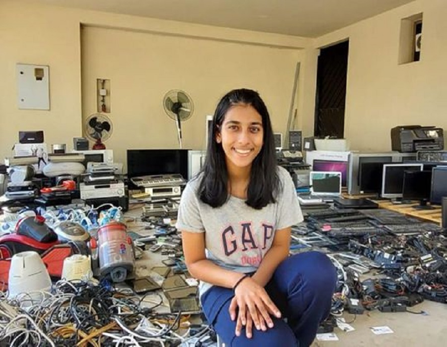 Indian girl in Dubai helps recycle e-waste