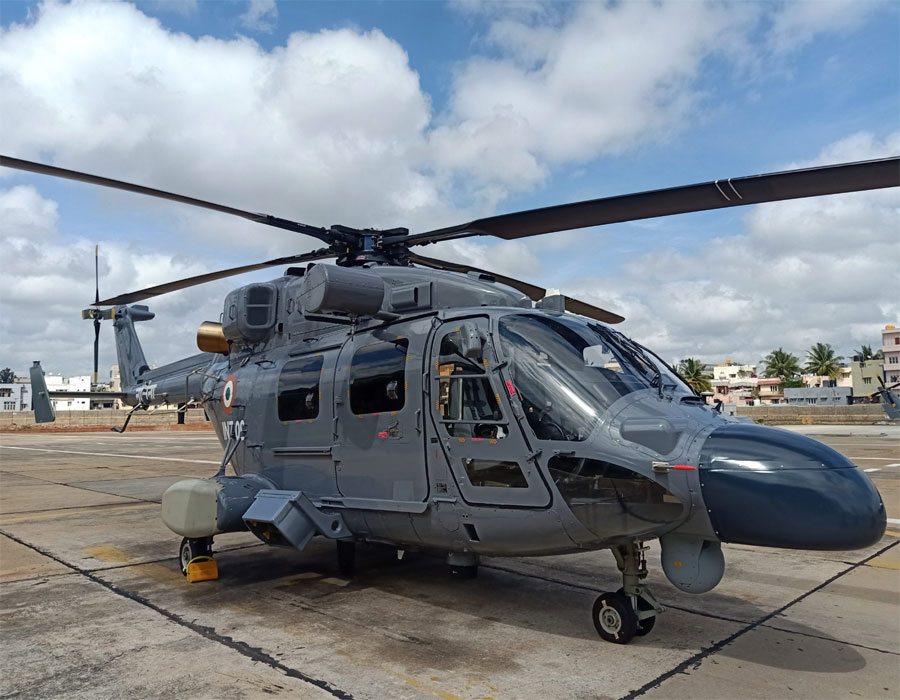 Indian Navy receives 3 Mk III Advanced Light Helicopters from HAL