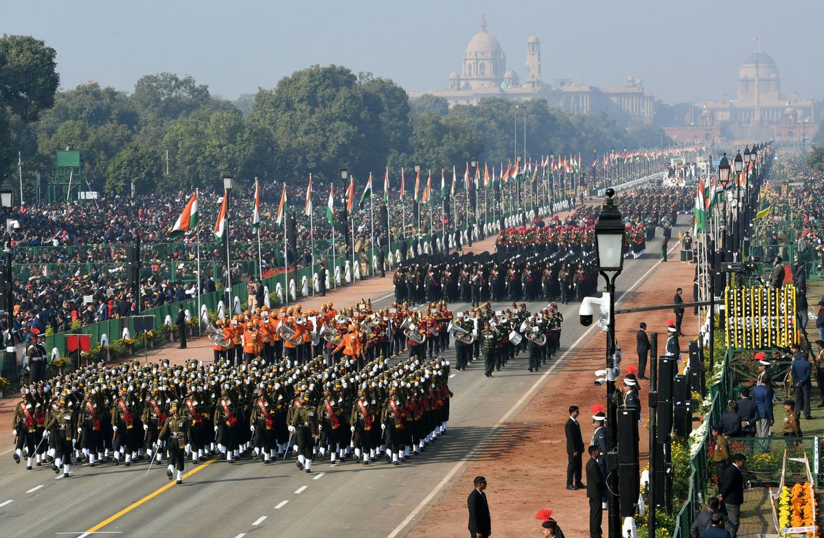 India showcase military might at Republic Day parade