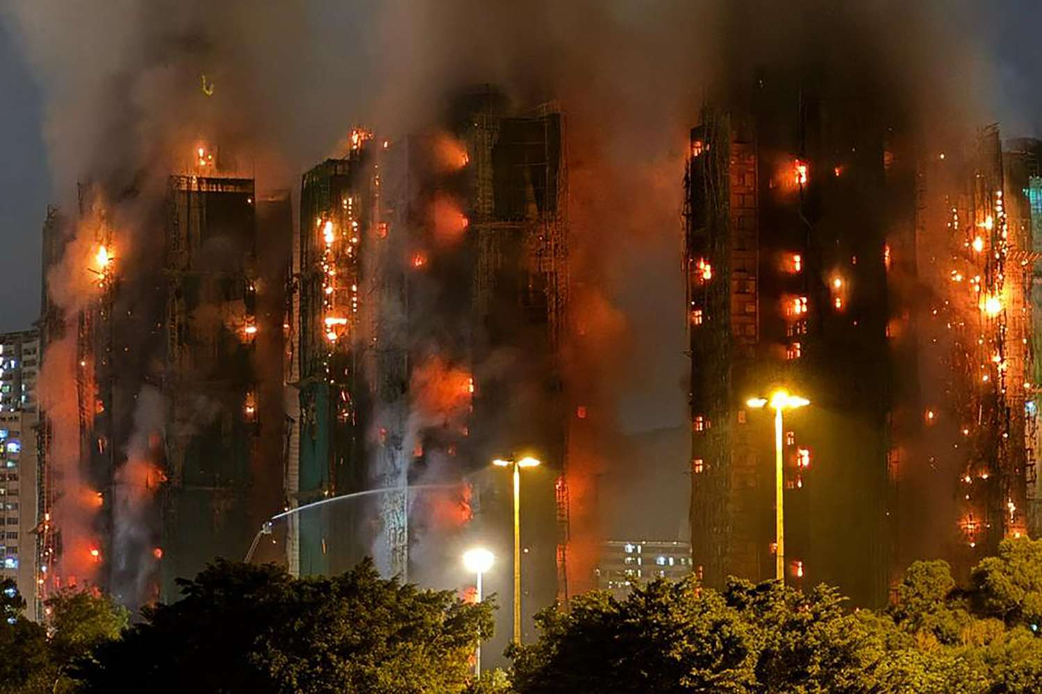 Many Feared Dead After Fire Ravages 7 High-Rise Buildings In Hong Kong