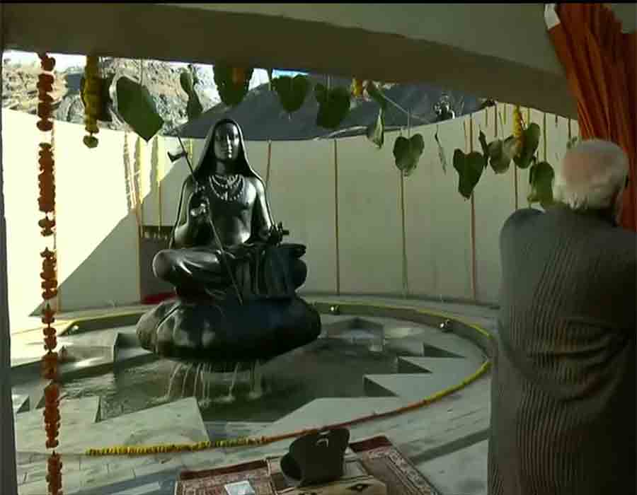 Modi unveils Adi Shankaracharya's idol at Kedarnath to revive cultural legacy