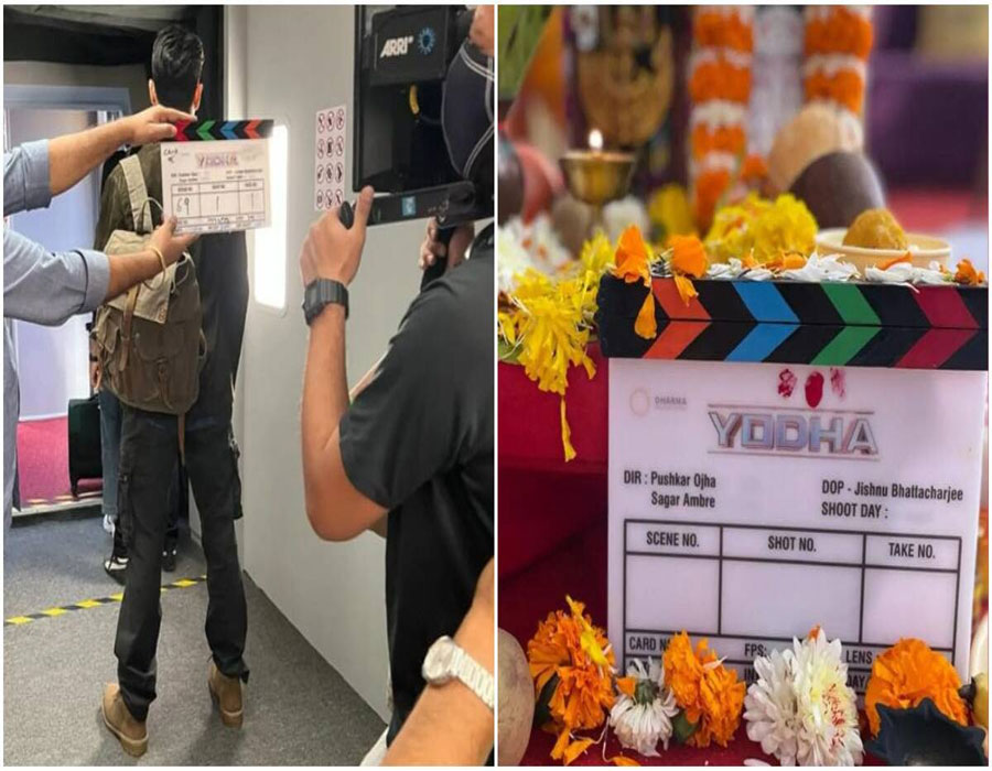 Sidharth Malhotra starts filming Dharma Productions' 'Yodha'